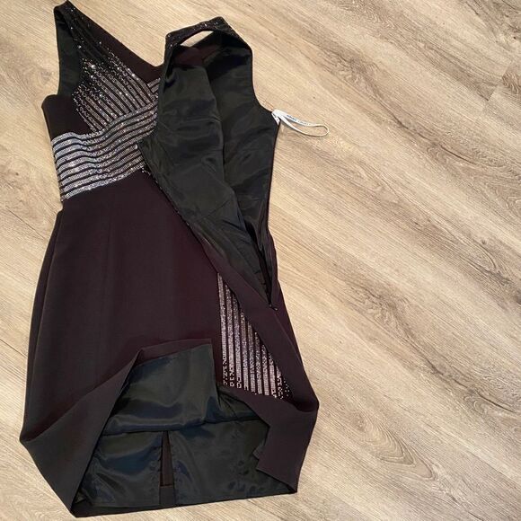 NEW VERSACE V-NECK EMBELLISHED BODICE MINI SHEATH DRESS 42=US M/S… - Picture 14 of 16